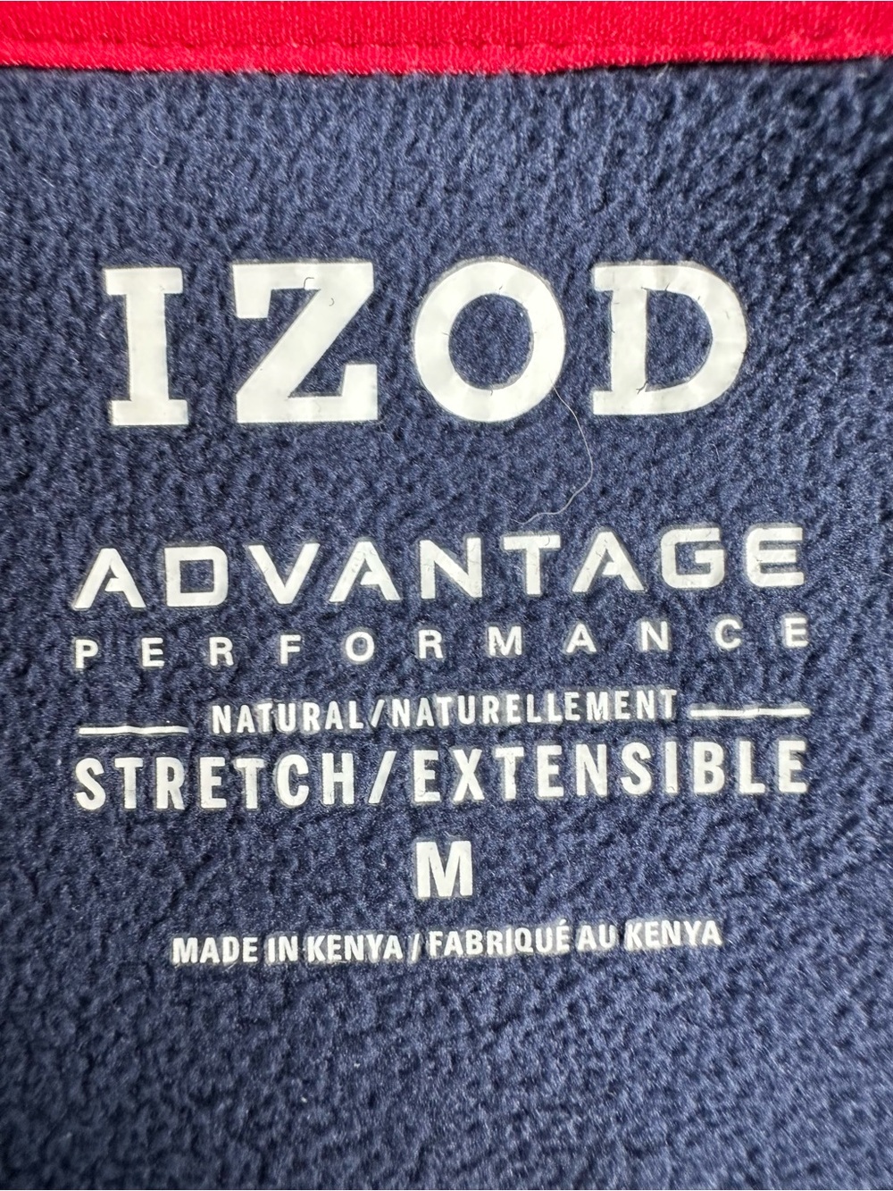 IZOD Advantage Performance Sweater Fleece Full Zip Jacket Gray Navy Men's M - Picture 4 of 13
